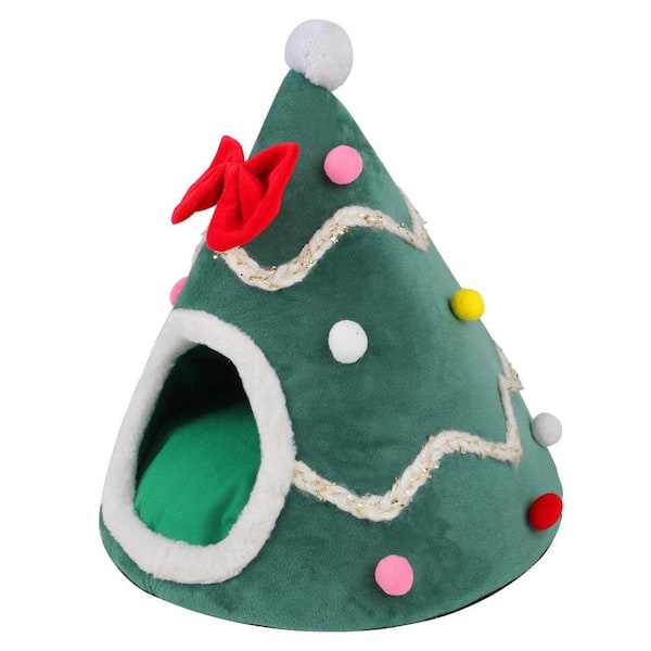 cenadinz Medium Green Cat Sleeping Bed