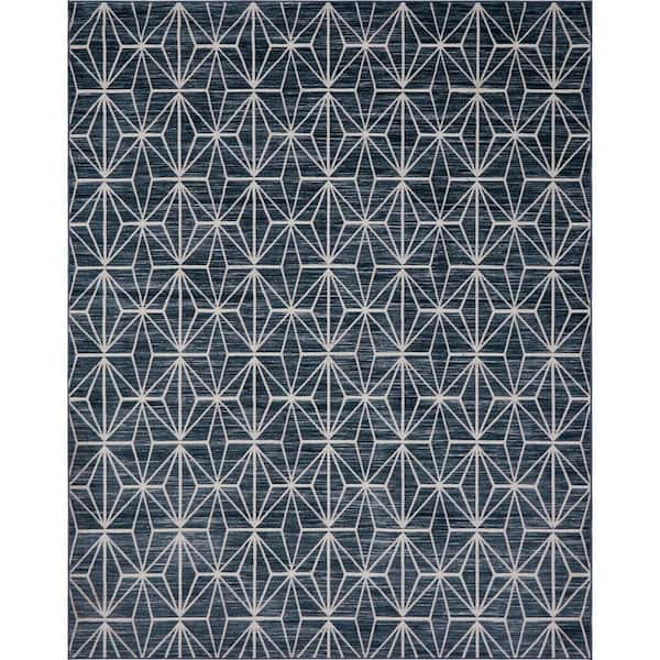 Jill Zarin Uptown Collection Fifth Avenue Navy Blue 8' 0 x 10' 0 Area Rug