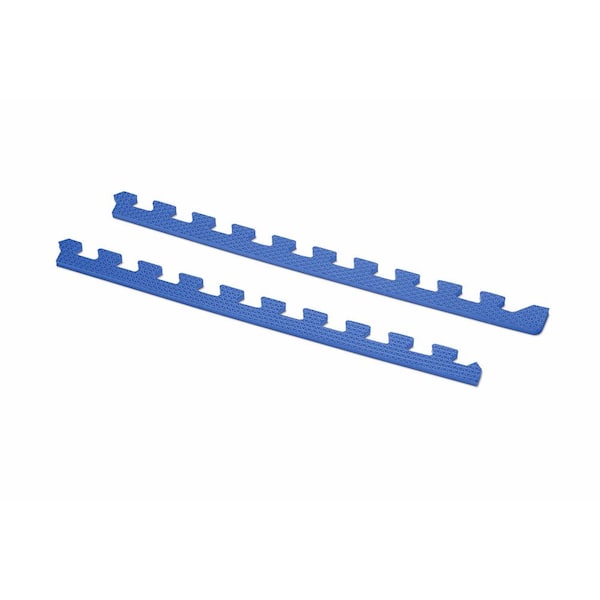 Norsk Duräflex Lite Puzzle Mats - 6 Blue Interlocking Foam Tiles (24 Sq Ft)