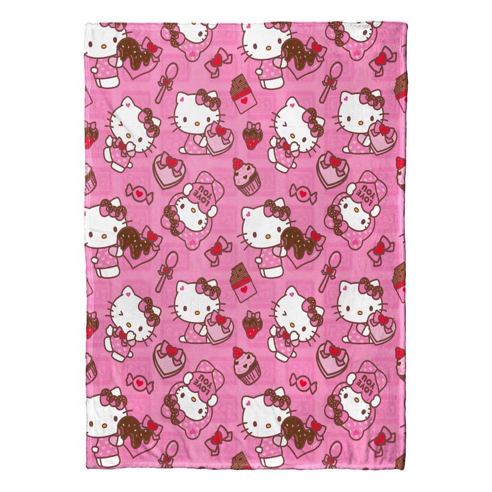 THE NORTHWEST GROUP Hello Kitty Love You Much Silk Touch Throw