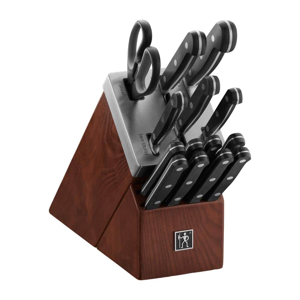 Henckels Everpoint 15 PC Triple Rivet Stainless Steel Knife Block Set