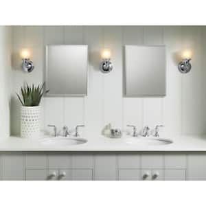 Devonshire 1 Light Polished Chrome Indoor Bathroom Wall Sconce, Position Facing Up or Down, UL Listed