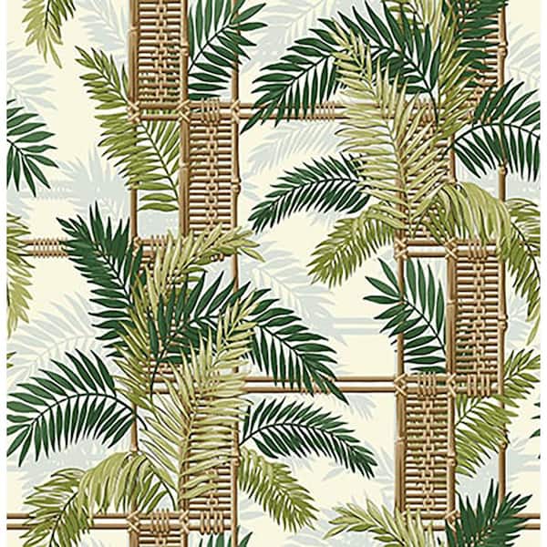 Flores Island Tropical Palm Jungle Vinyl Peel and Stick Wallpaper Roll (Covers 30.75 sq. ft. )