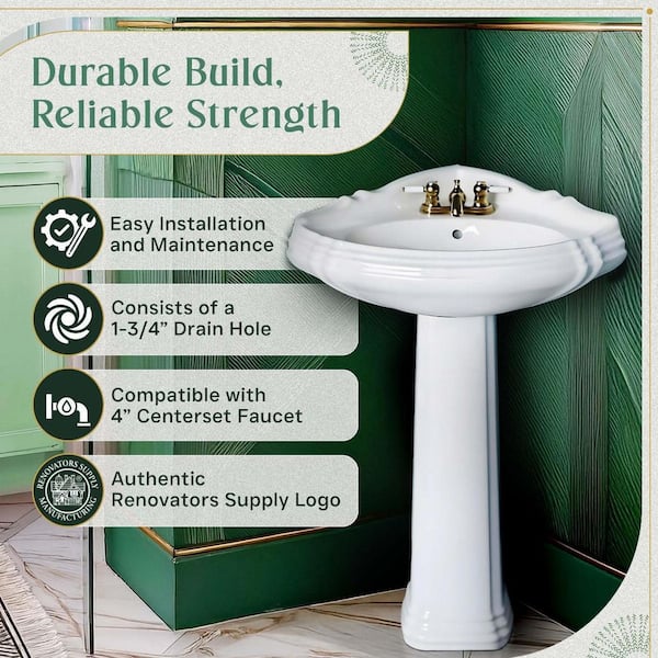 RENOVATORS SUPPLY MANUFACTURING Sheffield 26 in. Corner Pedestal