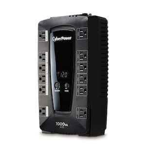 1000VA 120-Volt 12-Outlet UPS Battery Backup with LCD Display