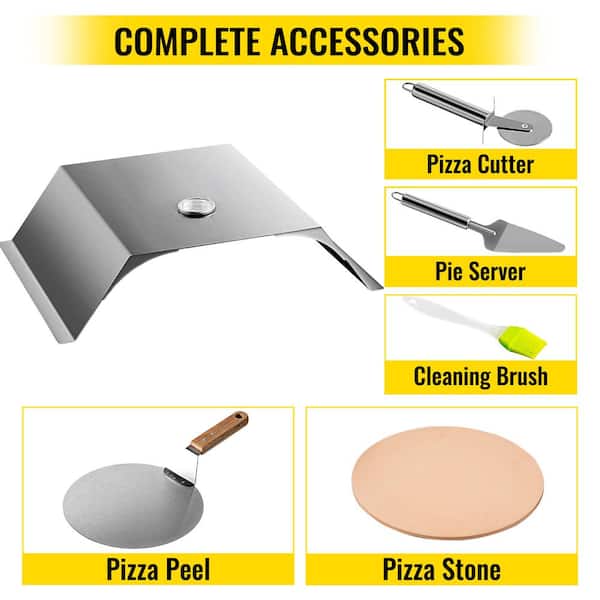 Pizza Oven Tool Kit  Pizza Peel, Ash Brush, Ember Mover - Patio