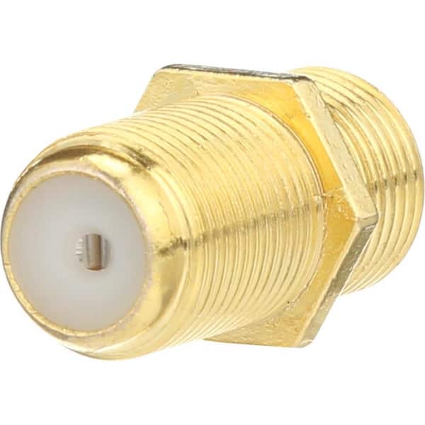 Zenith Feed-Thru F-81 Connectors in Gold, 2-Pack