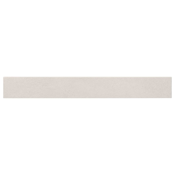 Copley Bianco 3 in. x 24 in. Matte Porcelain Floor and Wall Bullnose Tile