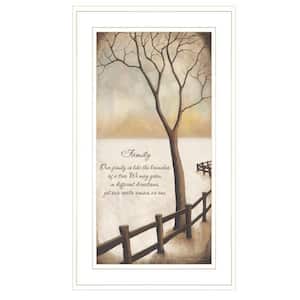 Winter Tree Family Inspirational by Unknown 1 Piece Framed Graphic Print Nature Art Print 21 in. x 12 in. .