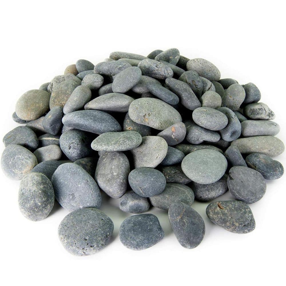 0.5 cu. ft. 2 in. to 3 in. Black Hand-Picked Mexican Beach Pebbles Smooth Unpolished Stones Rock for Landscape Design price history on PriceWatchPro