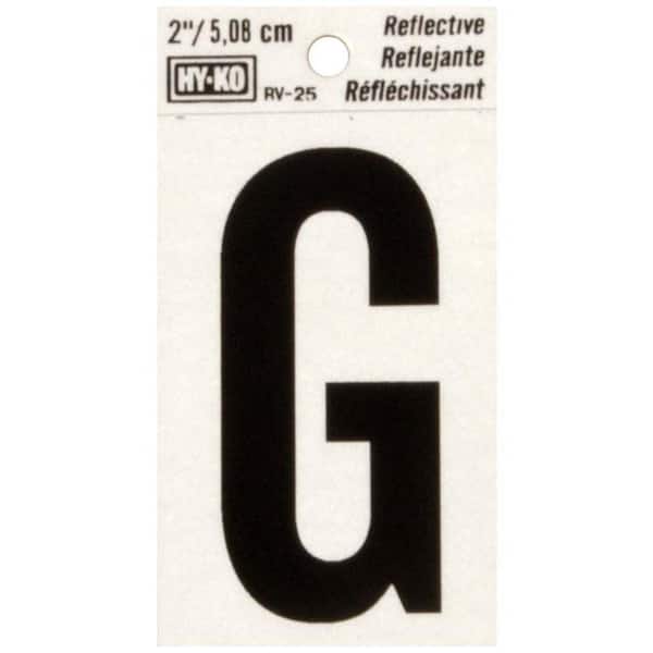 HY-KO 2 in. Vinyl Reflective Letter G