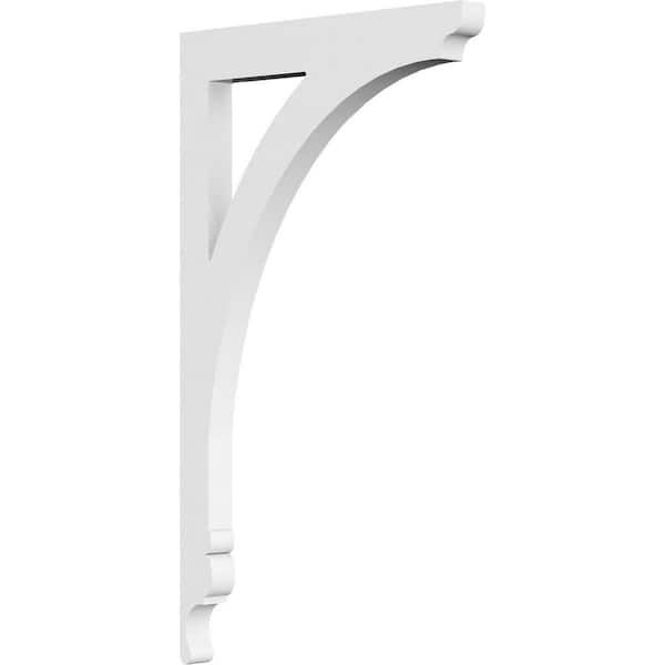 Ekena Millwork 5/8 in. W x 15/8 in. H x 6 1/2 in. D PVC Marshall Bracket