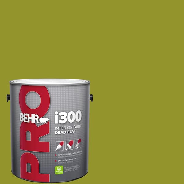 BEHR PRO 1 gal. #P350-7 Lazy Lizard Dead Flat Interior Paint