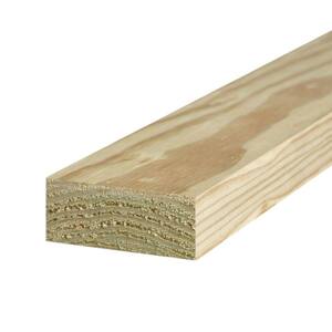 2 in. x 4 in. x 8 ft., #1 Pressure-Treated SYP Ground Contact Lumber
