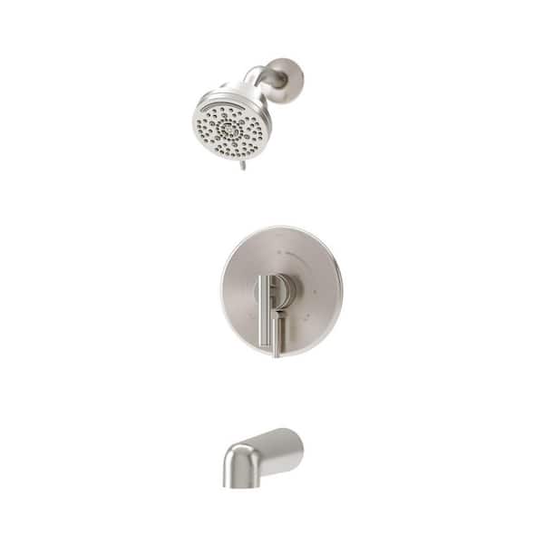 Symmons Dia HydroMersion Tub and Shower Faucet Trim Kit Wall Mounted with Single Handle - 1.5 GPM (Valve not Included)