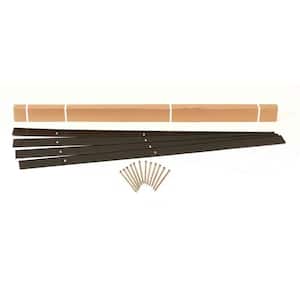 24 ft. x 4 in. Black Aluminum Landscape Edging Project Kit (4 - 6 ft. pieces)