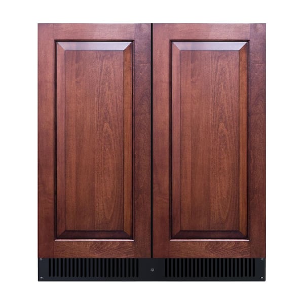 30 in. 5.1 cu. ft. Built-In Side by Side Refrigerator with Freezer in Panel Ready