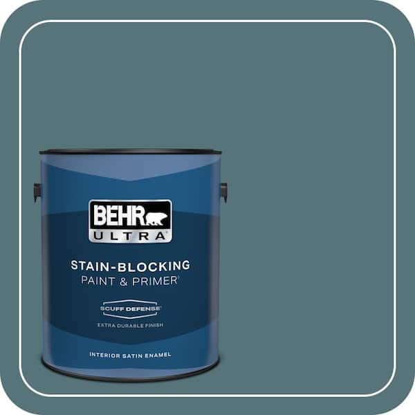 BEHR ULTRA 1 gal. Home Decorators Collection #HDC-FL15-03 Blue Sage Extra Durable Satin Enamel Interior Paint & Primer