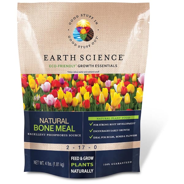 EARTH SCIENCE 4 lbs. Organic All-Purpose Bone Meal Plant Food Fertilizer