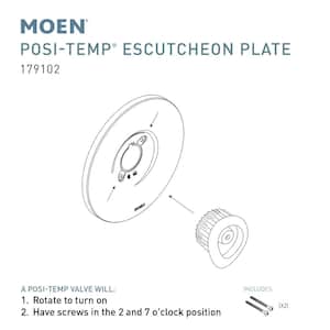 Posi-Temp Plastic Escutcheon Plate