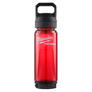 Milwaukee PACKOUT 25 Oz. Red Plastic Bottle with Chug Lid