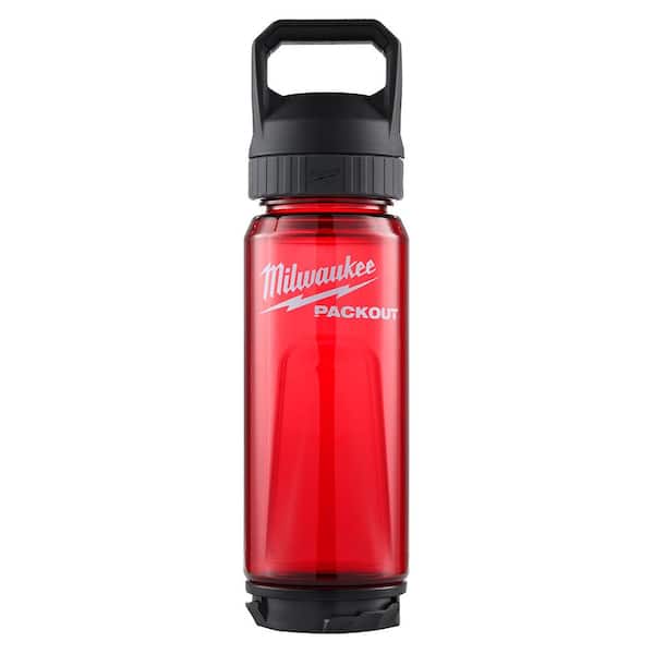 PACKOUT 25 Oz. Red Plastic Bottle with Chug Lid