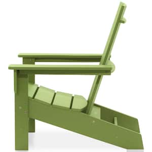 Aria Lime Recycled Plastic Modern Adirondack Chair