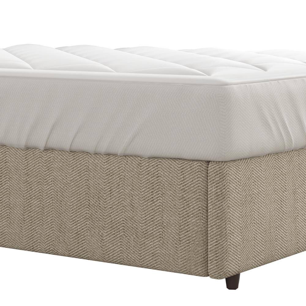 Full Size White Waterproof Quilted Sofa Bed Mattress Pad