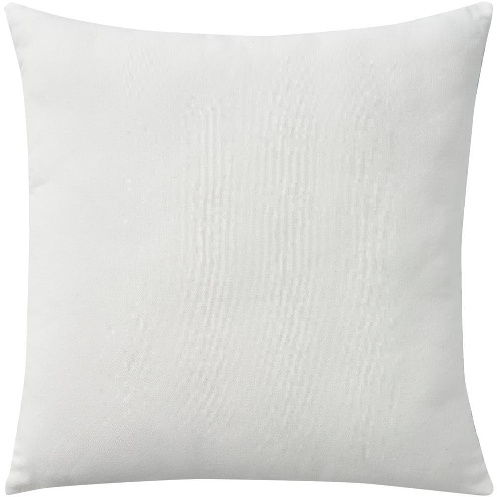 White Cotton Embroidered Coastal Euro Pillow Cover