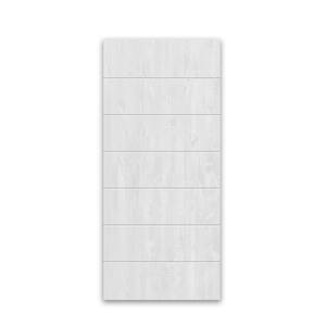42 in. x 84 in. Hollow Core White-Stained Pine Wood Interior Door Slab