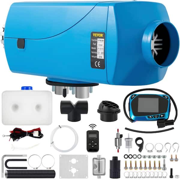 VEVOR 27296 BTU 8000-Watt Diesel Air Heater All in One Diesel Heater with  Remote Control and Blue LCD Switch, 12-Volt ZCJRQYTJ8KWDFKLYJV0 - The Home  Depot