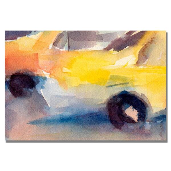 Trademark Fine Art 16 in. x 24 in. Taxi New York Canvas Art-DISCONTINUED