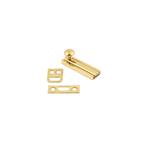 2 in. Solid Brass Surface Bolt in Polished Brass
