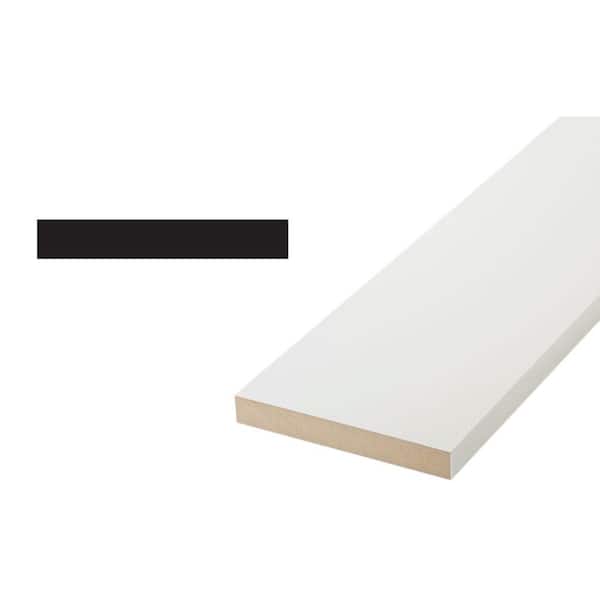 11/16 in. x 5 1/2 in. x 96 in. Primed Finger Jointed Flat Utility Moulding, S4S (1-Piece − 8 Total Linear Feet)