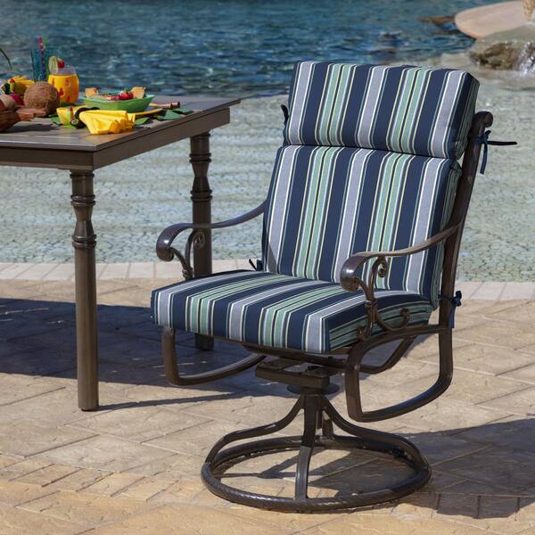 Arden selections sapphire aurora stripe outdoor chair cushion new arrivals