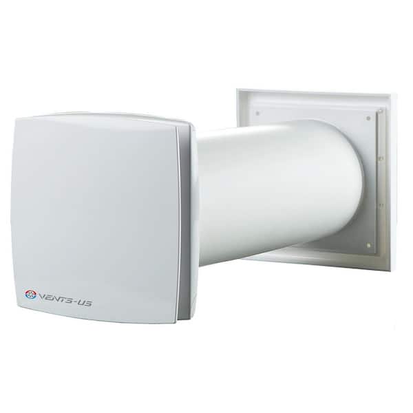 80 CFM Wall-Through Exhaust Fan with 5 in. Duct - Garage Ventilation Kit - LD Series