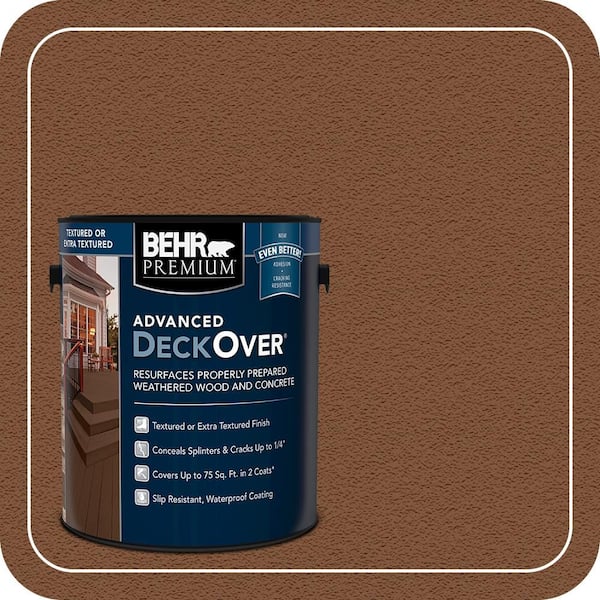 BEHR Premium Advanced DeckOver 1 gal. #SC-129 Chocolate Textured