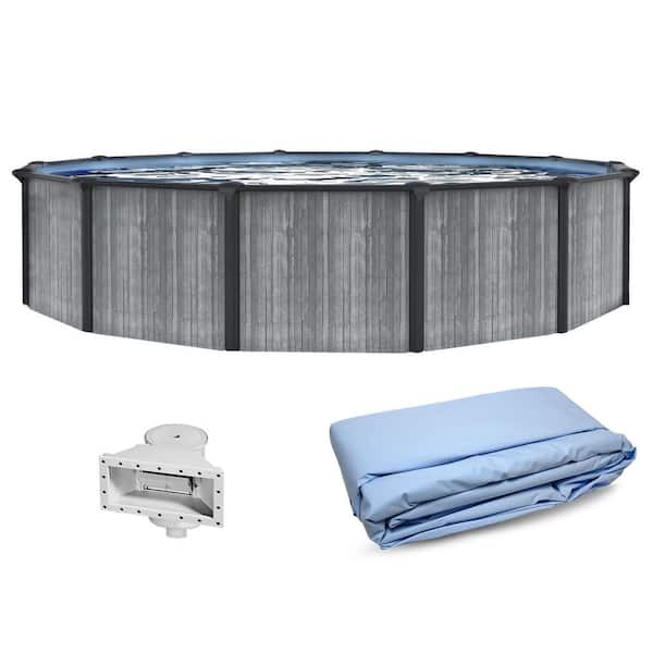 San Pedro 21 ft. Round 52 in. Deep Above Ground Pool with 6 in. Top Seats Pool and Liner Only
