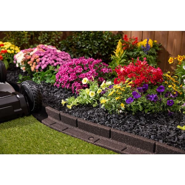 Vigoro 75 cu. ft. Mocha Brown Rubber Nugget Mulch and 48 in. x 3
