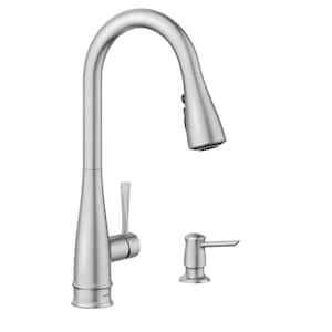 Birchfield Single-Handle Pull-Down Sprayer Kitchen Faucet with Reflex and PowerBoost in Spot Resist Stainless
