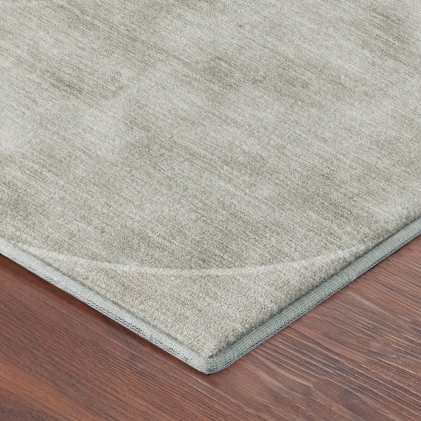 Mayfield Premium Machine Washable Abstract AMF2286 Beige 2 ft. x 3 ft. Accent Rug