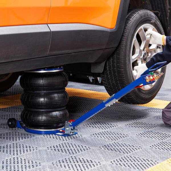 YELLOW JACKET 5 Ton Air Bag Jack - Lifts To 18.5", Fast Pneumatic Lift For Cars & SUVs