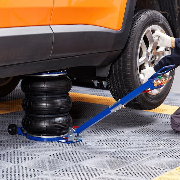 Air Jack, 5 Ton/11000 lbs. Triple Bag Air Jack, Airbag Jack with 6-Steel Pipes, Lift up to 18.5 in./470 mm 2025 Update