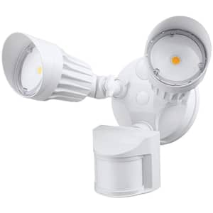 Energy Saving 150-Watt Equivalent 1800 Lumen 180° White Motion Sensing Dusk to Dawn Integrated LED Flood Light