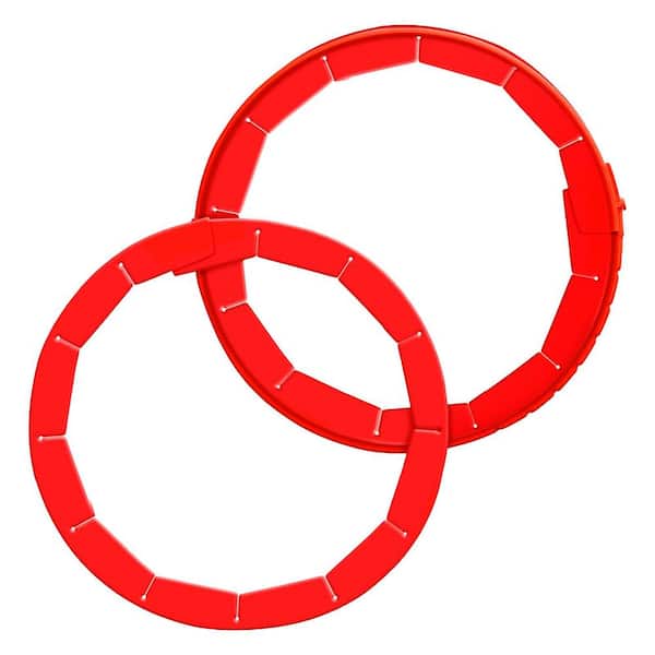 Adjustable Silicone Pie Crust Shield Heat Resistant Reusable Protector for 8-10.7 Inch Pie Pans Red