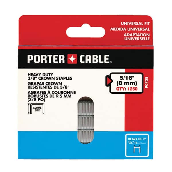 Porter-Cable 3/8 in. x 5/16 in. Glue Collated Crown Staple