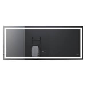 Eviva Sax 72 In. W X 30 In. H Framed Rectangular Bathroom Vanity Mirror ...