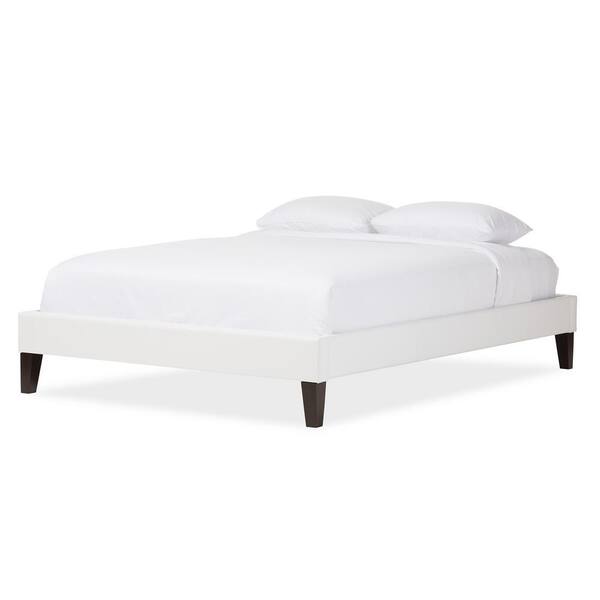 Baxton Studio Lancashire Queen Faux Leather Upholstered Bed