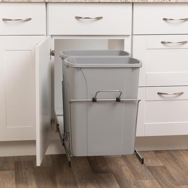 Extra Large Pull Out Trash Can Cabinet 23 Gallon 