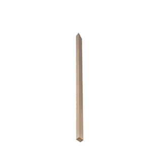 1-1/4 in. D x 1-1/4 in. W x 39 in. L Contemporary Craftsman Oak Wood Square Baluster